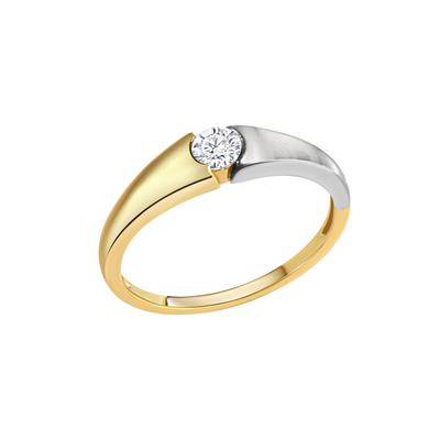 Celesta Gold Ring 375/- Gelbgold 2farbig Zirkonia Image