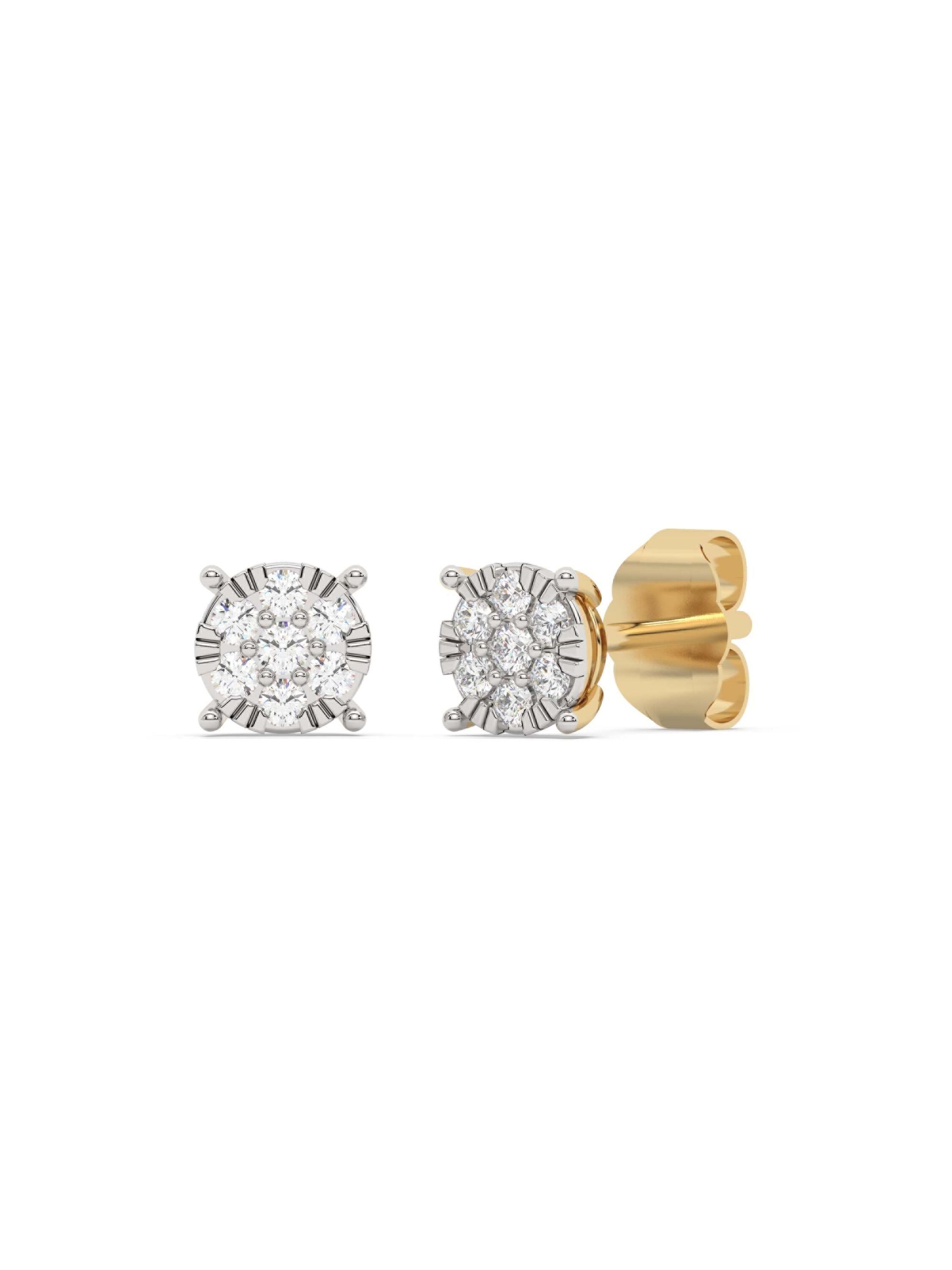 Diam Addict Ohrring 585 Gelbgold mit im Labor gezüchteten Diamanten Image