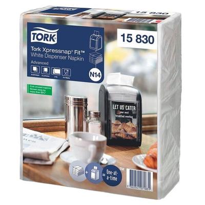 Tork Servietten Xpressnap Fit® weiß 2-lagig 720 Stück weiß, 1.65x2.13 cm Image