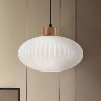 Glas Hängelampe Harmony Lamkur, dimmbar, weiß / opal, für Wohn- / Esszimmer, Glas, Skandinavisch, Pendelleuchte Image