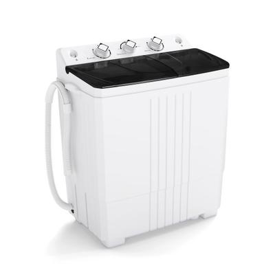Costway Portable Washing Machine with Built-in Drain Pump-Black