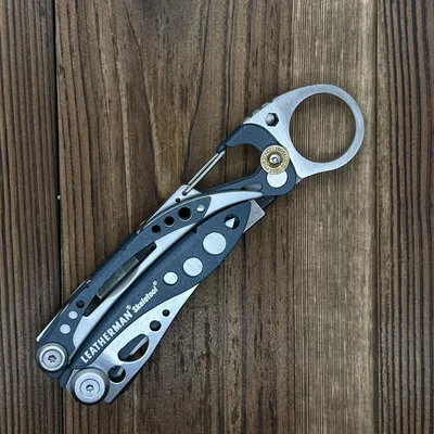 Tail Extension Carabiner Attachment Ring with 4mm Bit Driver Holder with Magnetic For Leatherman Skeletool DIY MOD Accessories