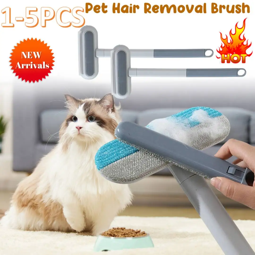Multifunktionale Bürste Haustier Katze Haar Entferner Pinsel Manuelle Lint Hund Haar Reiniger Entferner Teppich Bett Haar Werkzeuge Pet Liefert Image