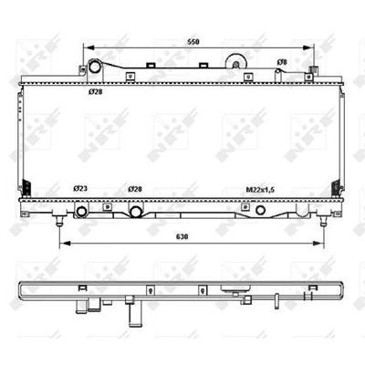 Nrf Kühler, Motorkühlung [Hersteller-Nr. 53202] für Fiat Image