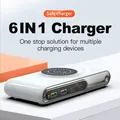 Stazione di ricarica rapida USB C da 72 W GaN Caricabatterie wireless a 4 porte PD 45 W per iPhone 16 15 Tablet portatile Samsung MacBook