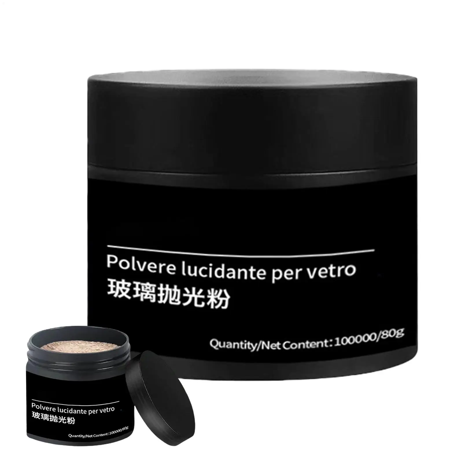 Fenster Polieren Pulver Kratzer Reparatur Pulver Auto Polieren Pulver Windschutzscheibe Glas Polieren Öl Film Kratzer Reparatur Pulver Image