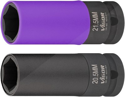 Vigor Schlagschrauber-Steckschlüssel-Satz - Sechskant - 1/2 - 2-tlg. [Hersteller-Nr. V6313] Image