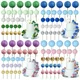 50 pezzi di palline per topper per torte, mini palloncini per forniture per decorare torte, palline in schiuma, decorazioni per torte per torte natalizie