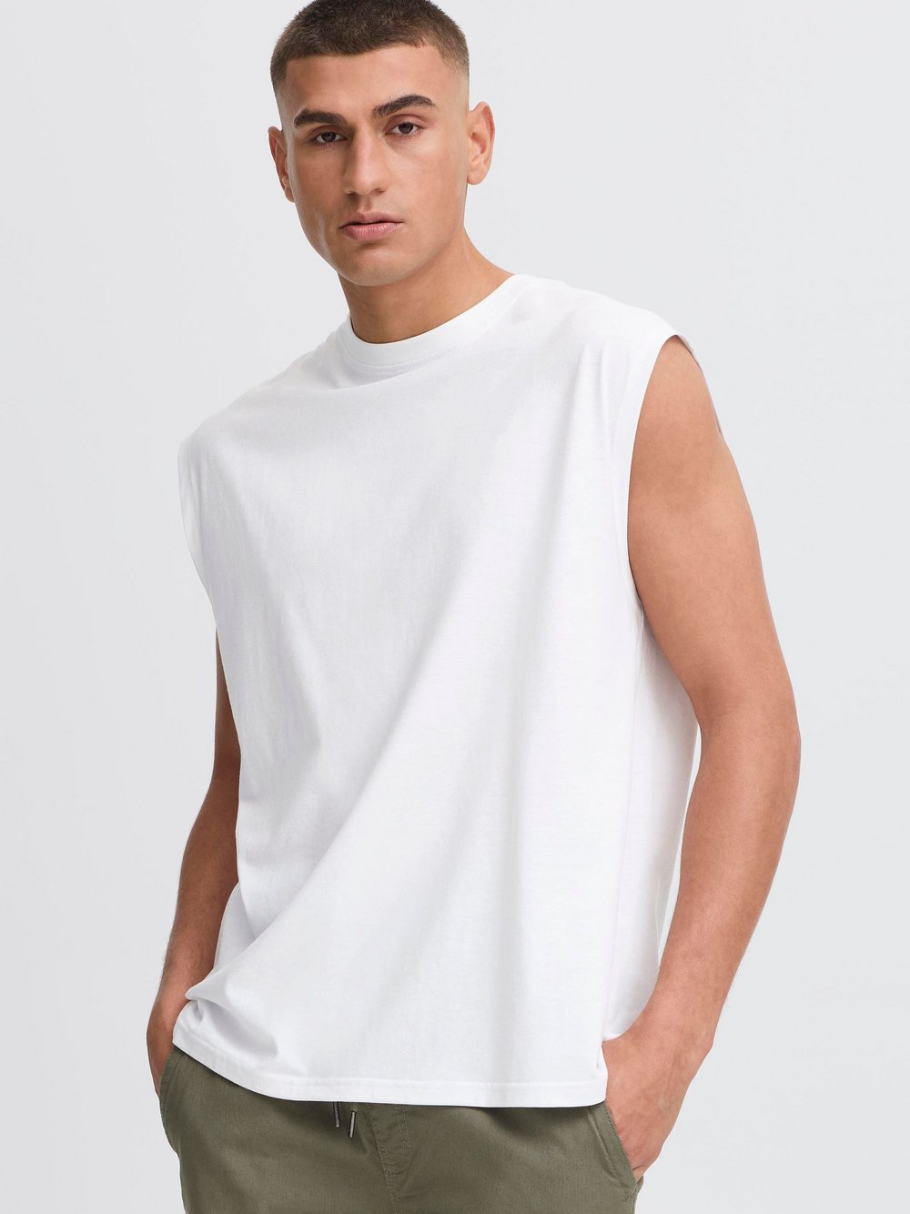 Solid Tanktop Herren weiß, S Image