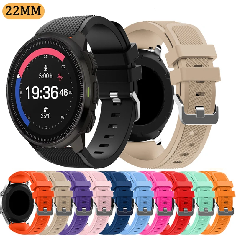 22 mm Silikonarmband für Suunto Ocean Race S Vertikales Ersatz-Komfortarmband für Suunto 5 Peak 9 Peak Pro-Zubehör Image