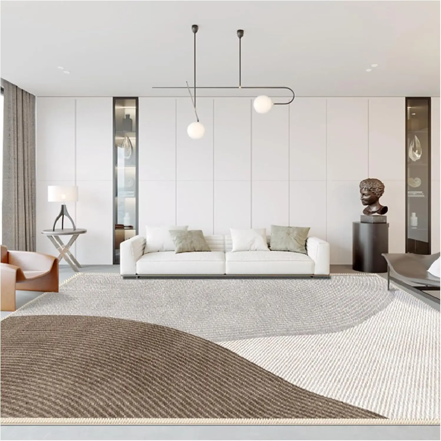 VIKAMA Nordic 160*230 Große Teppich Wohnzimmer Sofa Kaffee Tisch Teppich Anti-Slip Moderne Licht Luxus Zimmer Dekoration boden Matte Image