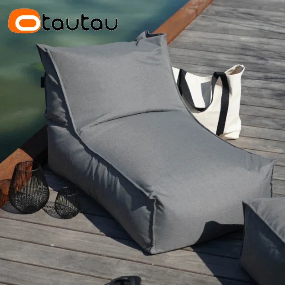 OTAUTAU Outdoor Oxford Sitzsackbezug Schwimmbad Float Liege Beach Club Pouf SF505 【Kein Füllstoff! Sie müssen es selbst füllen!】