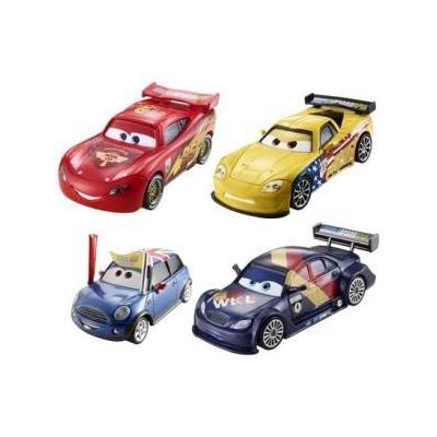 Disney / Pixar CARS 2 Movie Exclusive Die Cast Car Racing 4Pack Lightning McQueen, Ronnie Del Cooper