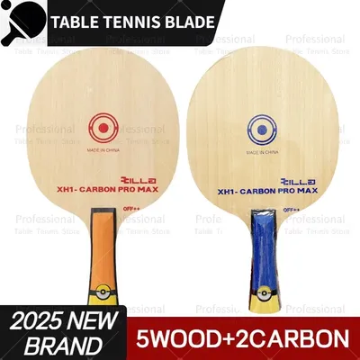 2025 New Table Tennis Blade 5 Wood + 2 Carbon OFF++ Training Ping Pong Racket Minions Light Weight Table Tennis Racket