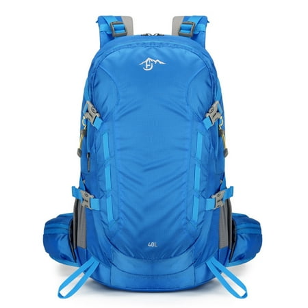 AUXDIQ Hiking Backpack 40L Lightweight Camping Backpack Travel Daypack for Women Men Blue