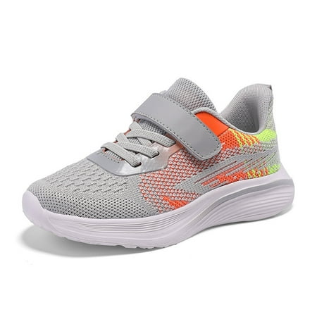 XEGLSBU Boys Shoes Size 5.5 Trainers for Boys Trainers Girls Indoor Shoes Sports Shoes Children s Shoes Trainers Tennis Shoes Leisure Shoes Outdoor Running Shoes Boys Shoes Size 13 Light Gray Size 32