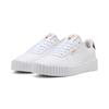 Sneaker PUMA "CARINA 3.0 ANIMAL FLAIR", Gr. 37, weiß (puma weiß, puma gold), Synthetik, sportlich, Schuhe