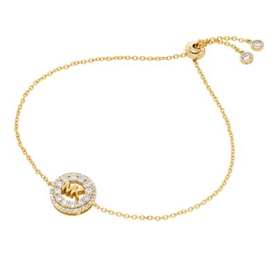 Armband MICHAEL KORS "Schmuck Geschenk Silber 925 Armschmuck PREMIUM", gold (gelbgoldfarben, kristallweiß, kristallweiß), Armbänder, Damen, Silber 925 (Sterlingsilber), mit Zirkonia (synth.) Image