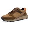 Sneaker MARCO TOZZI, Herren, Gr. 41, cognac kombinert, Lederimitat, kontrastfarbene Details, sportlich, Schuhe, Freizeitschuh, Halbschuh, Schnürschuh im Materialmix