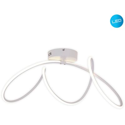 NÄVE LED Deckenleuchte "Odrive", weiß, 1 flammig, H: 30cm,, Lampen, schleifenähnlich geschwungene Leuchtstreifen, weiß, L: 67cm, H: 30cm Image