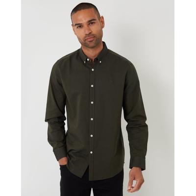 Forest Green Cotton Long Sleeve Shirt