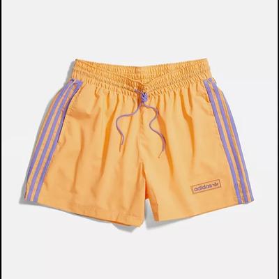 Adidas Swim | Adidas Originals 'Summer Club' Swim Shorts In Orange | Color: Orange/Purple | Size: M