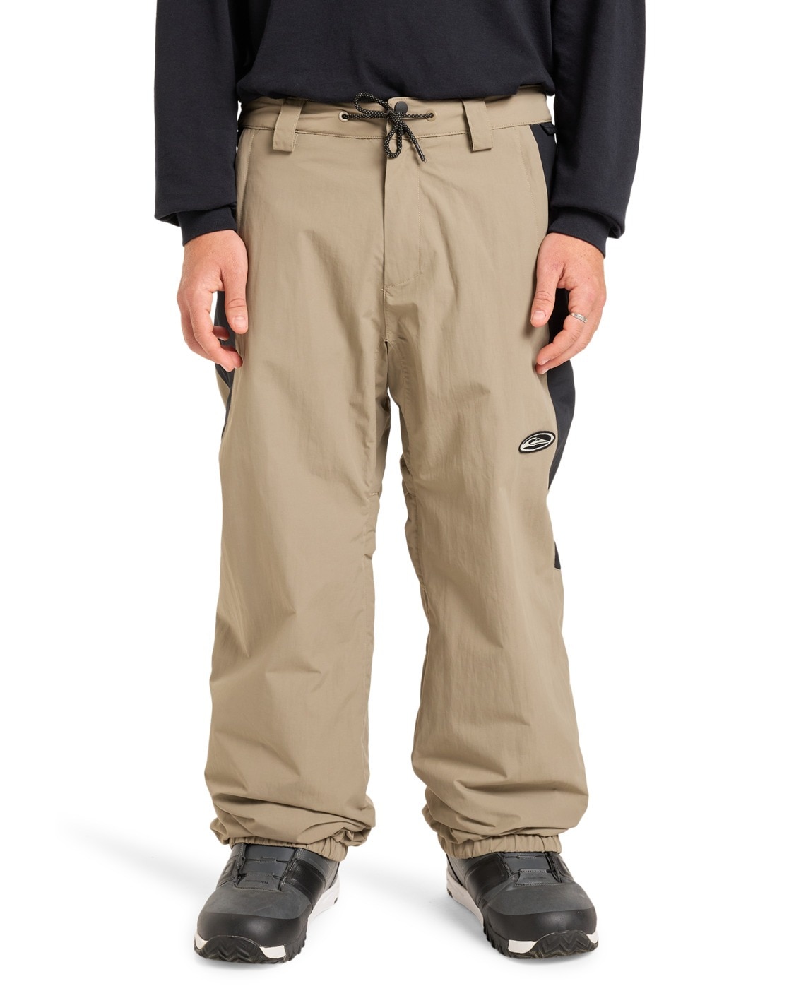 Snowboardhose QUIKSILVER "Snow Down", Herren, Gr. XL, fallen rock, 100% Nylon, Hosen Image