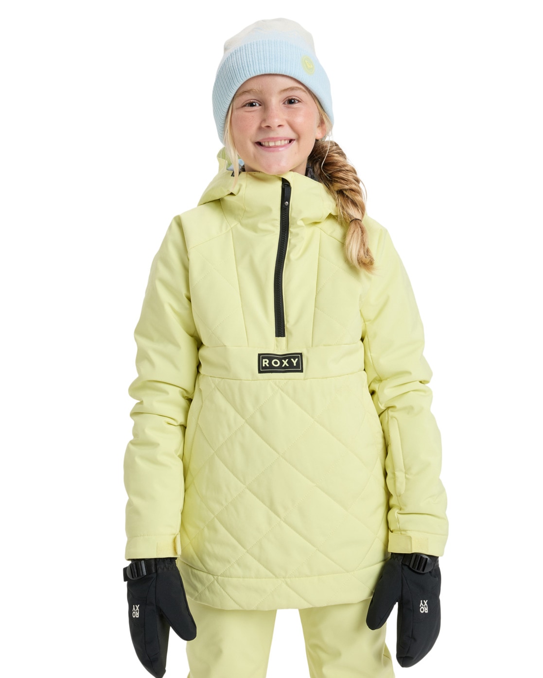 Snowboardjacke ROXY "Radiant Lines Overhead 10K", Kinder, Gr. 10(140-148cm), gelb (gelb pear), 100% Polyester, Jacken Image