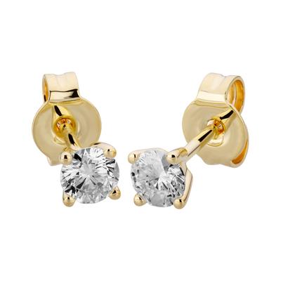 Paar Ohrstecker OROLINO "585/- Gelbgold 2 Brill. 0,50ct. H/P2", gelb (gelb, weiß), Ohrringe, Damen, ONE-SIZE, 0,5 ct, Gold Image