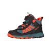 Wanderschuh TROLLKIDS "KIDS TRONFJELL HIKER MID", Gr. 32, stormy blau, flame orange, schwarz, Synthetik, Mesh, sportlich, Schuhe, wasserdicht