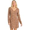 Minikleid BILLABONG "Your Time", Damen, Gr. M, US-Größen, braun (espresso), 60% Baumwolle, 40% Viskose, Kleider