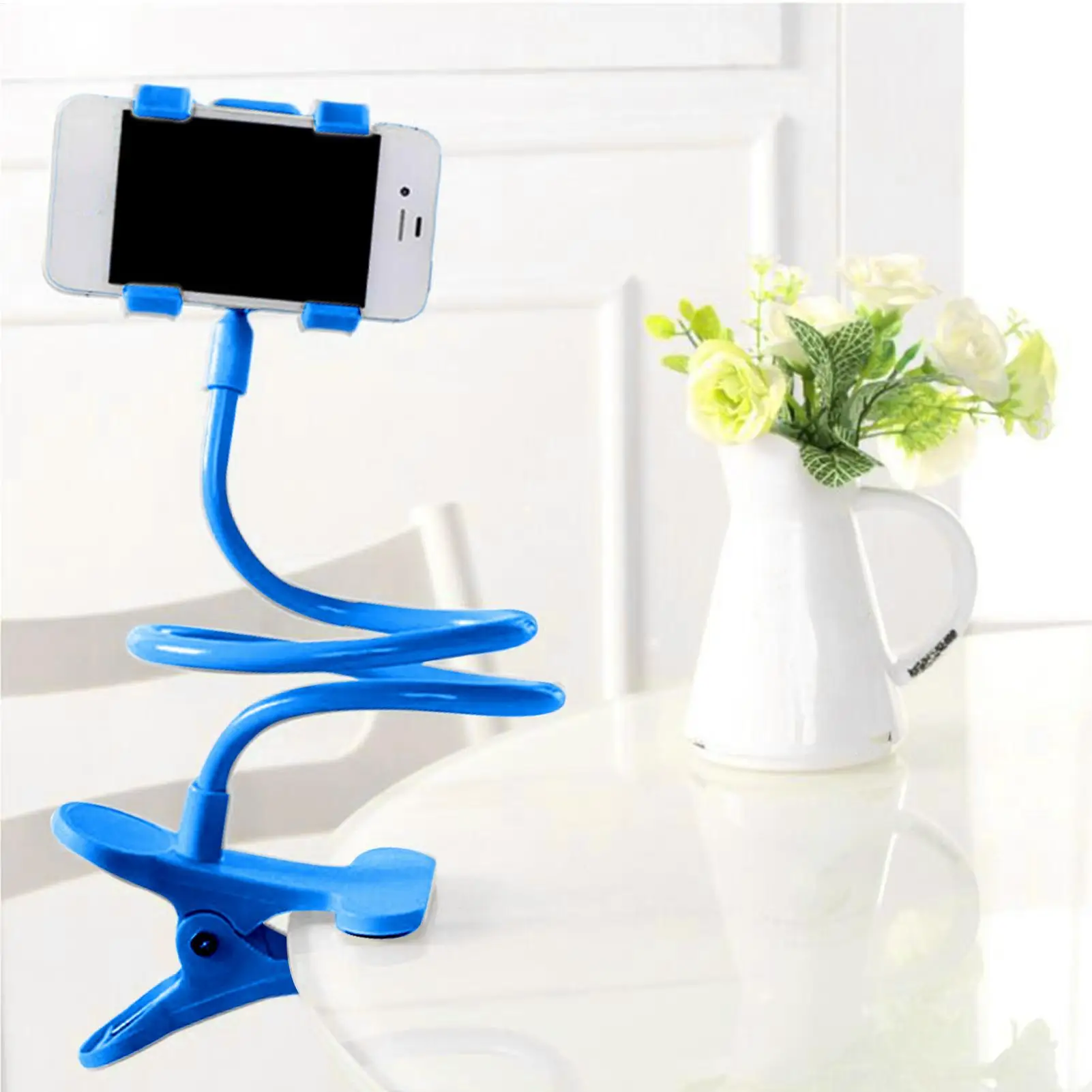 Universal Handy Clip Auf Ständer Halter Mit Grip Lazy Bed Schreibtisch Tablet Ständer Halterung Einstellung Lange Arm Ständer Halterung Ständer Image