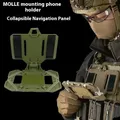 NUOVA scheda di navigazione tattica MOLLE piegata per telefoni cellulari, supporto per navigatore, gilet, borsa per il petto, pannello amministrativo, accessori per gilet da caccia