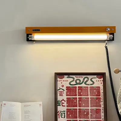 Vintage wall lights nostalgic orange lamp Switch Dimming Bedside wall art light ambient light for living room hallway wall light