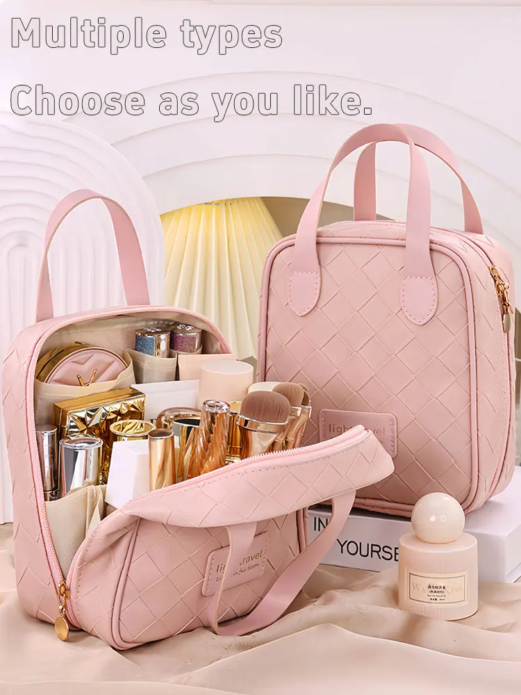 1PC Herbst und Winter neue tragbare High-End-gewebte Make-up-Tasche, praktische Reise-Make-up-Tasche Image