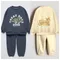 Set di abbigliamento per bambini dei cartoni animati per abbigliamento casual per bambini di abbigliamento sportivo a maniche lunghe ampio e alla moda primaverile