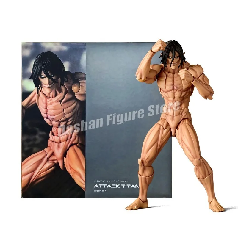 Revoltech Eren Jaeger Action Figure Il Titan Fondante Yeager Figure Kaiyodo Incredibile Attacco Yamaguchi su Titano 16 cm Giocattoli di Modello