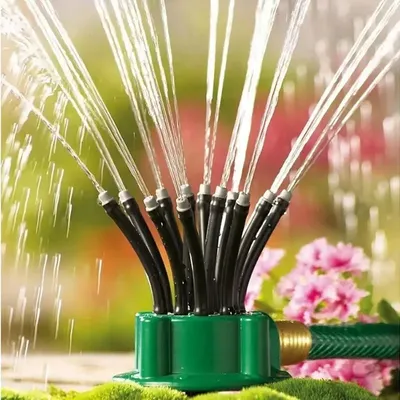 1-10PCS 360 Degree Automatic Garden Sprinklers Watering Grass Lawn Rotary Nozzle Rotating Water Sprinkler System Garden Supplies