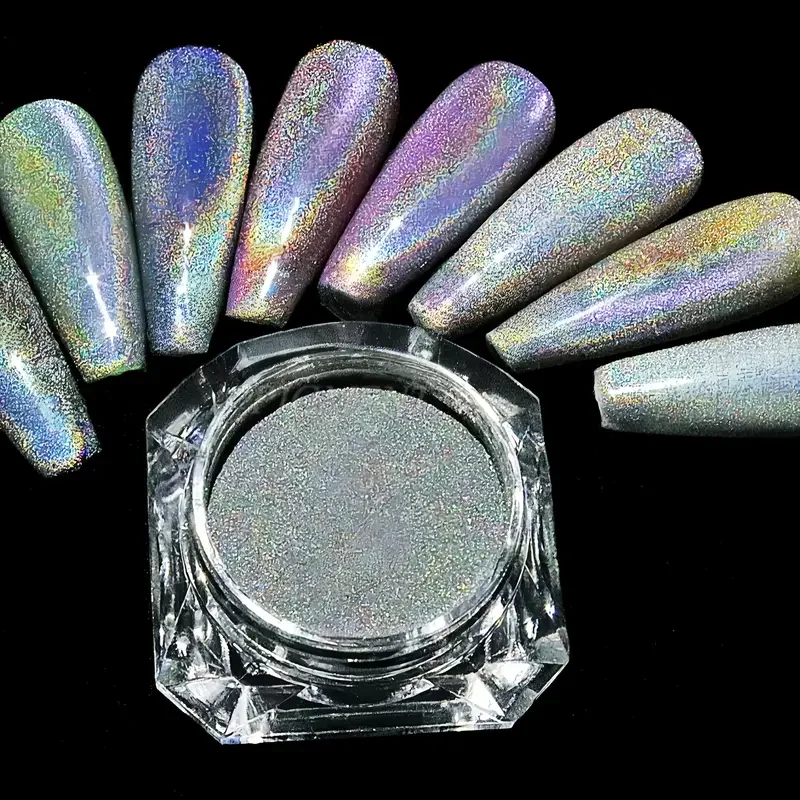 Nagellaserpulveradsorption, mit verschiedenen Grundfarben zur Farbwechselwirkungen zu erreichen, Senioren-Nagelkünstler können den Heimwerker verwendet werden Image