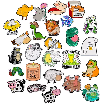 Fun animal brooch cartoon metal badge creative bag clothing accessories medal clothing brooch accessories