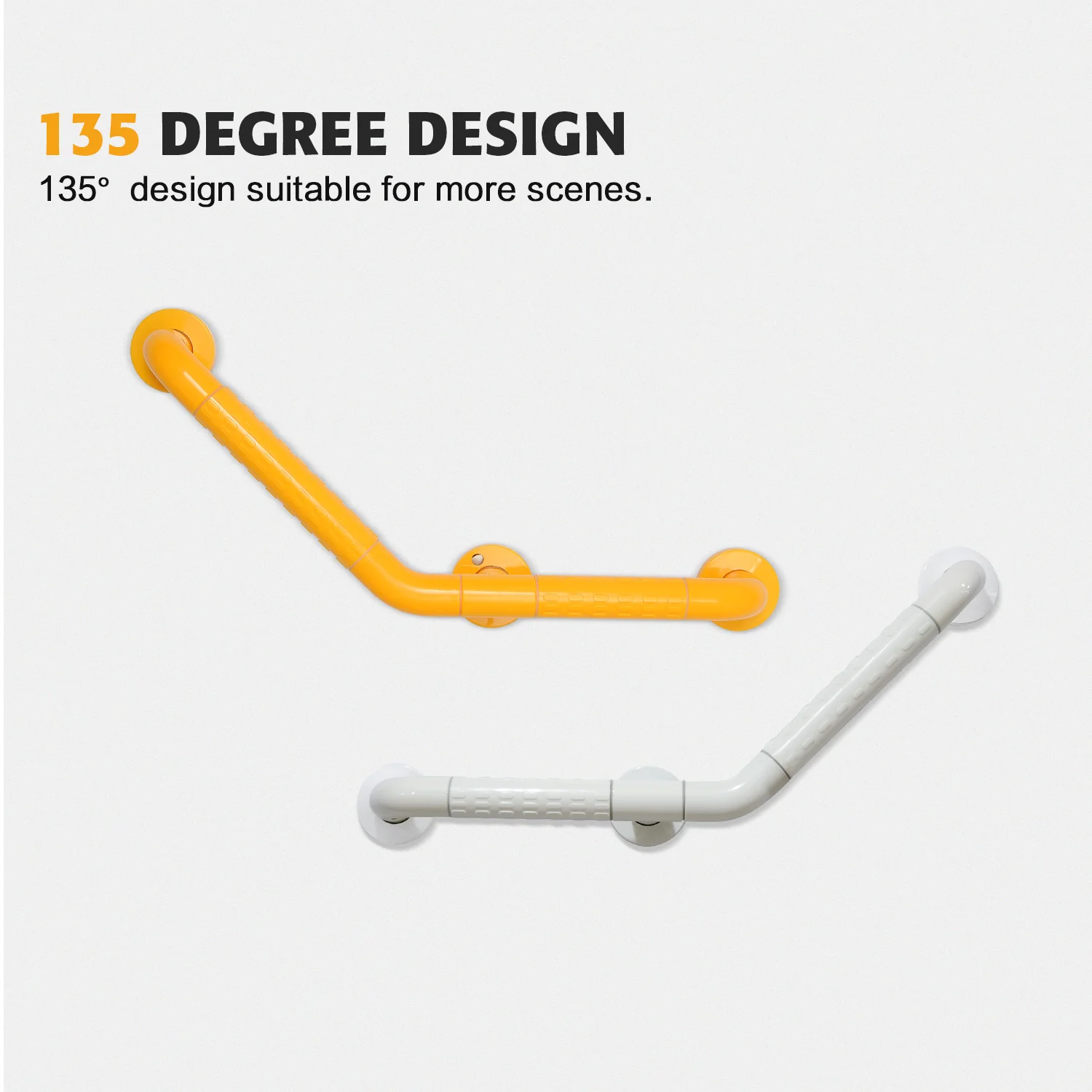 304 Edelstahl 135-Grad-Toiletten-Badezimmer-Handlauf, barrierefreie behindertengerechte Toilette, Toilette, Dusche, behindertengerechter Badezimmer-Handlauf