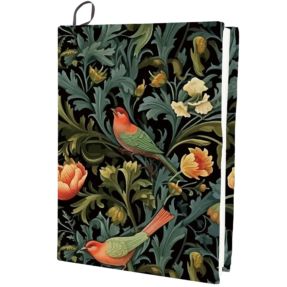 1 Stück Polyester-Buchhüllen, elastische Notizbuchhüllen, rechteckige Blume, 400 x 250 mm Image