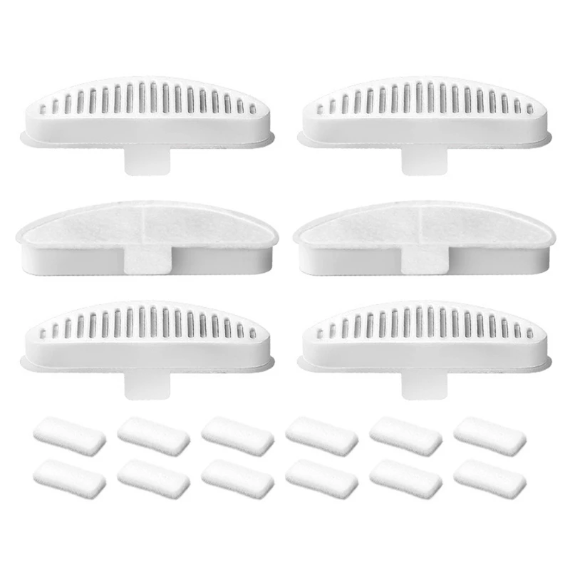 6PCS Cat Water Fountain Filters For Uahpet Water Fountain 67Oz/2L Cat Water Fountain Cat Fountain Replacement Parts Filter