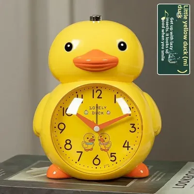 High Appearance Level Student Alarm Clock Cute Yellow Duck Sound Wake Up Sound Alarm Clock Bedroom Dormitory Bedside Alarm Clock