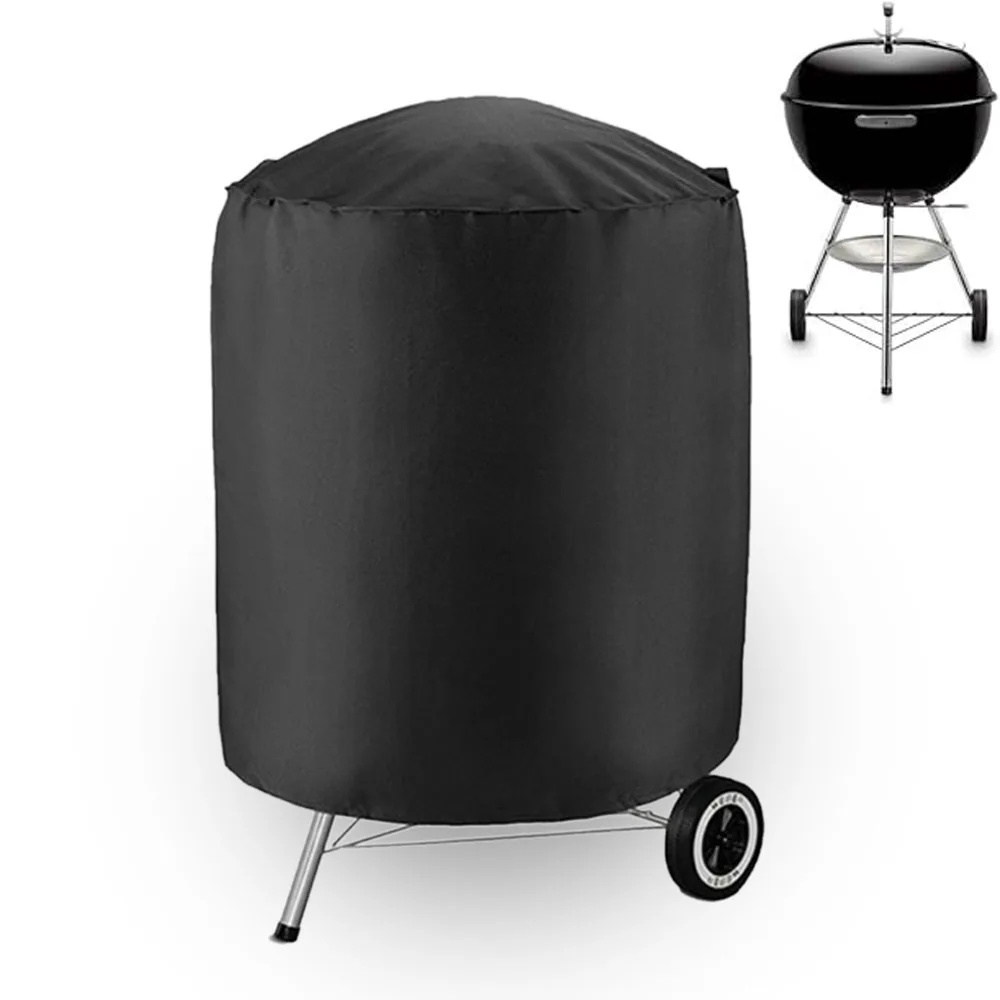 Wasserkocher BBQ Abdeckung Runde Grill Abdeckung Im Freien Wasserdichte Staubdicht Wasserkocher BBQ Abdeckung Oxford Tuch Heavy Duty BBQ Schutz Abdeckung Image