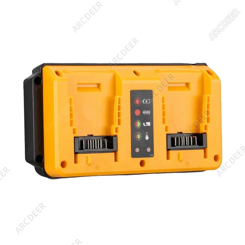 Elektrowerkzeuge Zubehör Dual Ports Ladegerät Tragbares Mini-Schnellladegerät für Dewalt 18V 20V Lithium-Batterieladegerät DCB203 DCB205 Image