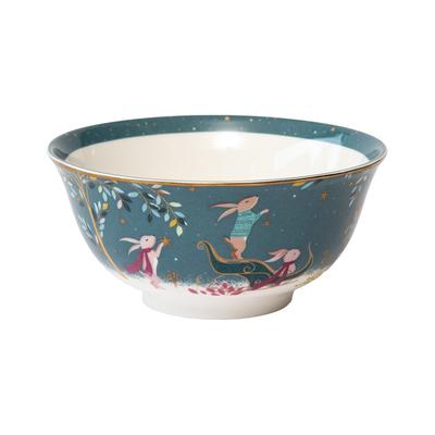 Portmeirion Sara Miller Woodland Tales 6In Rabbit Sleigh Candy Bowl