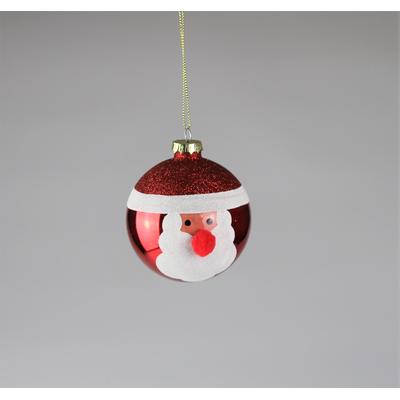 Weihnachtsbaumkugel AM DESIGN "aus Glas, Ø: 8 cm", rot, Ø:8cm, Glas, Weihnachtsbaumkugeln, 6er Set Image