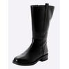 Weitschaftstiefel SHEEGO, Damen, Gr. 39, schwarz, Leder, Schuhe