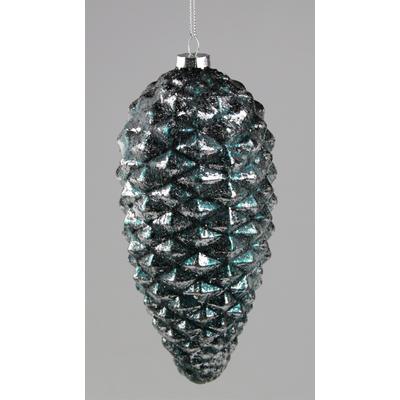 Dekoobjekt AM DESIGN "Weihnachstsdekoration", blau, B:9cm H:18cm, Glas, Dekofiguren, 3er Set Image